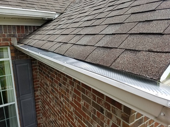 Gutter protection installed for a Spanish Fort-area property